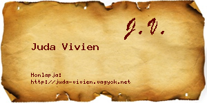 Juda Vivien névjegykártya